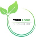 Green Leaves Round Logo